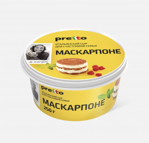 Маскарпоне "Pretto" 80% 250гр