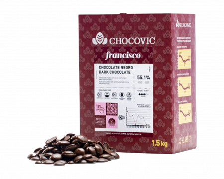 Каллебаут шоколад темный Chocovic Francisco 55.1% 5кг