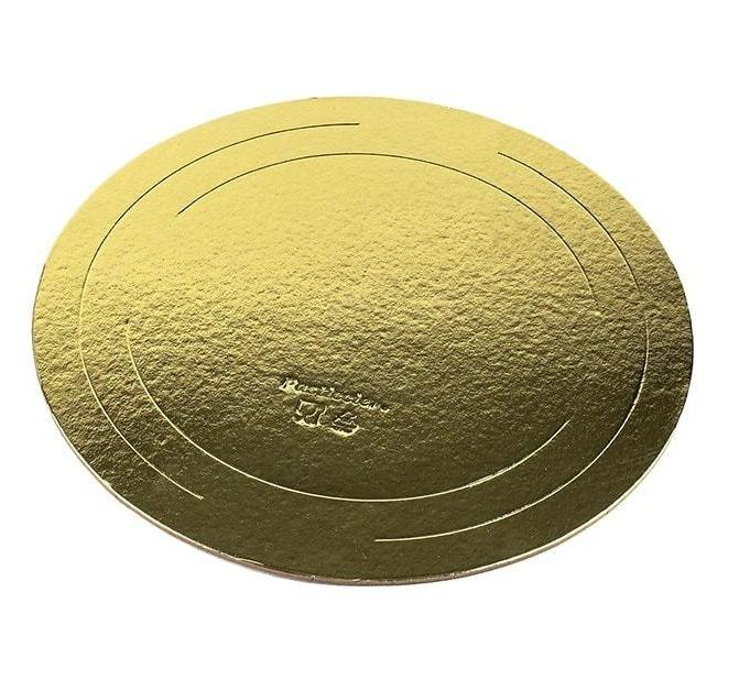 Подложка круг,золото,толщина 10мм,d25см