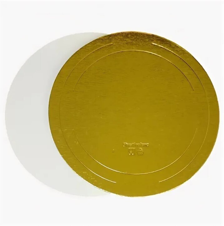 Подложка "Круг" золото-белая d260*2.5мм, Финнвак