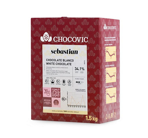 Шоколад молочный Chocovic Fernando 32,6% 1,5кг