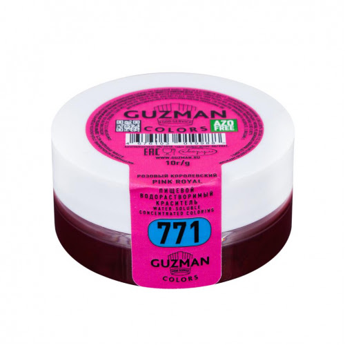 Краситель сухой водорастворимый Guzman 10гр "Розовый Королевский" (771)