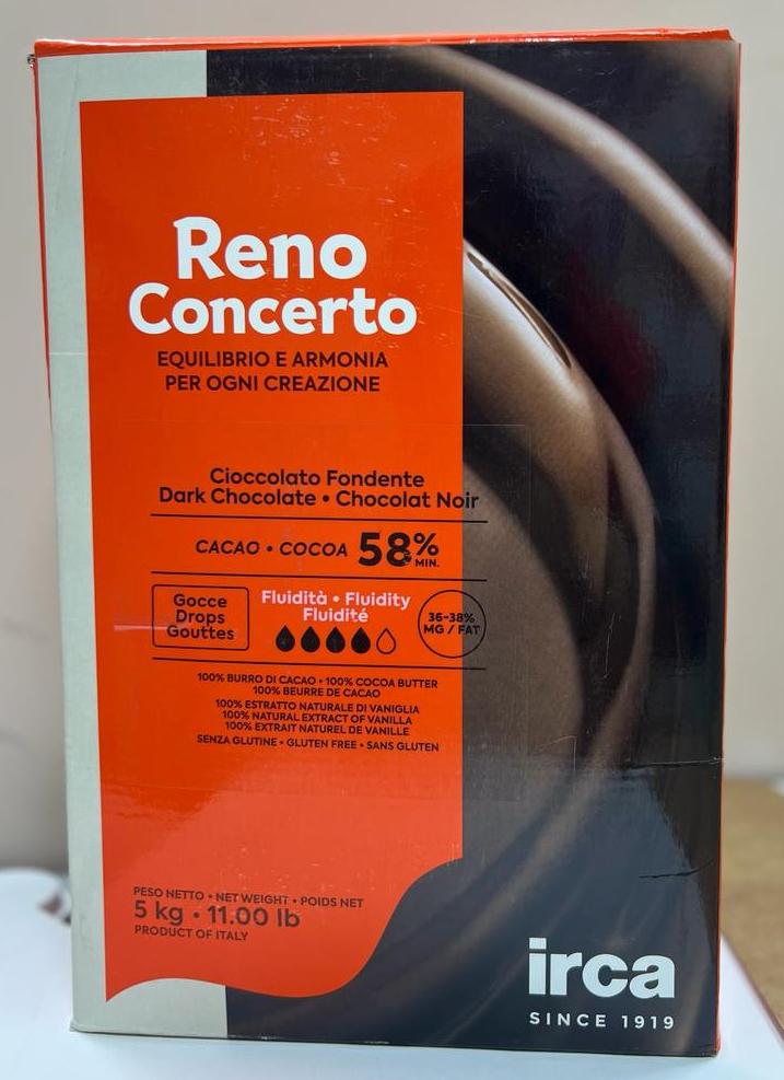 Irca темный шоколад Reno Сoncerto 58%,5кг*кор