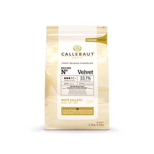 Каллебаут белый шоколад Velvet 33.1%, 2.5кг