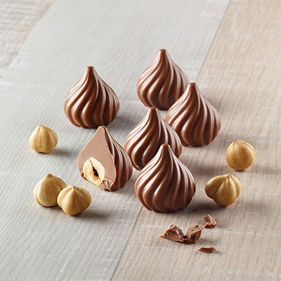 Форма силиконовая для шоколадных конфет "Шоколадное пламя Scg47" d27*h28мм*8мл, Silikoмart