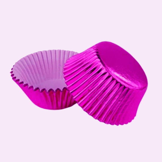 Капсулы бумажные для выпечки "Фиолетовые", фольгированные 11см 1уп*100шт